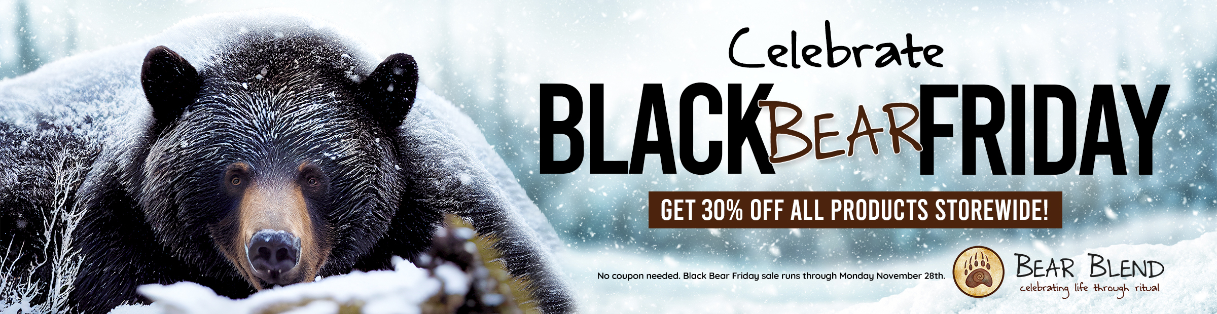 Black Bear Friday banner