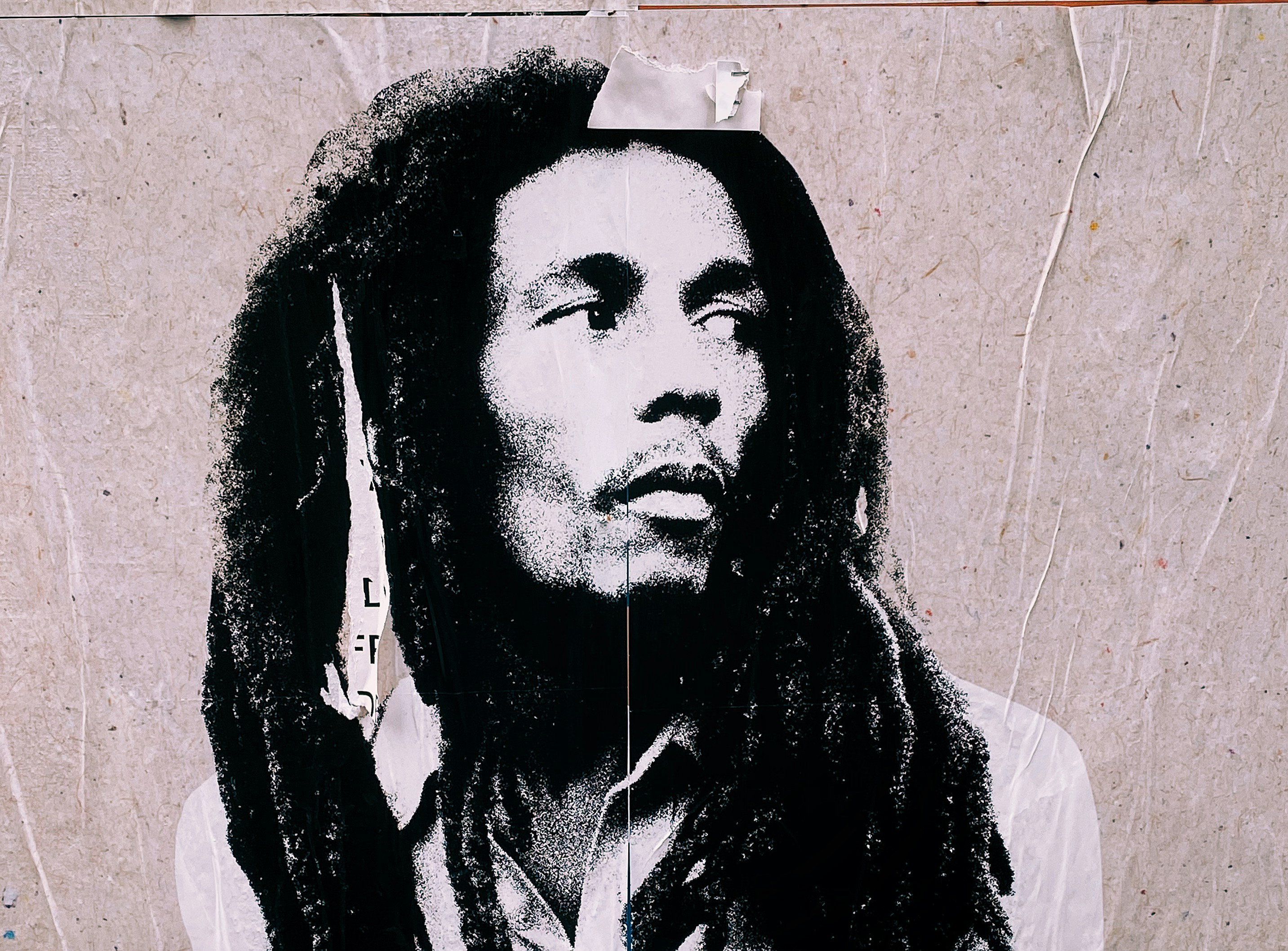 Street art of Bob Marley
