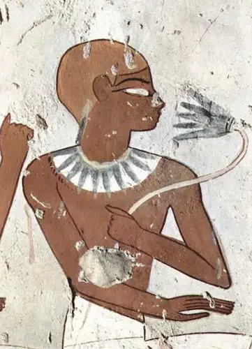 Egyptian Painting with the Water Lily